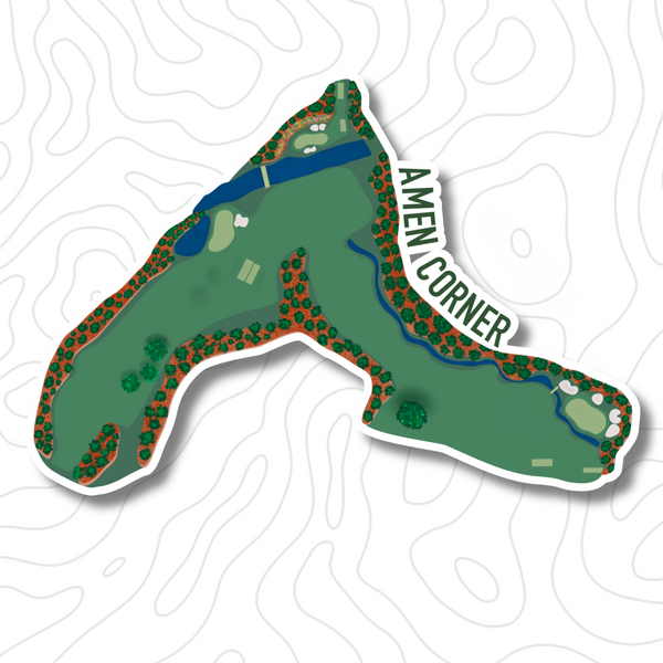 Amen Corner Golf Sticker