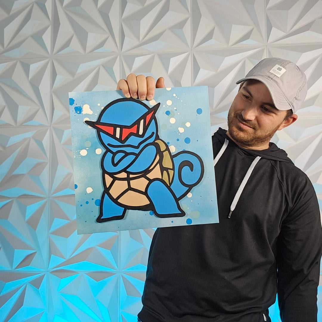 Aqua Turtle Poke Sign