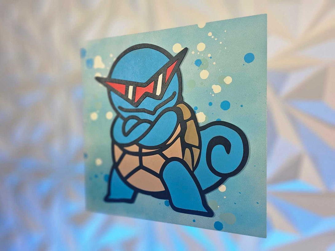 Aqua Turtle Poke Sign