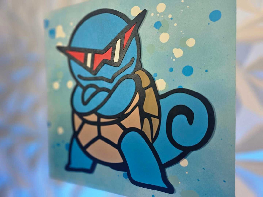 Aqua Turtle Poke Sign