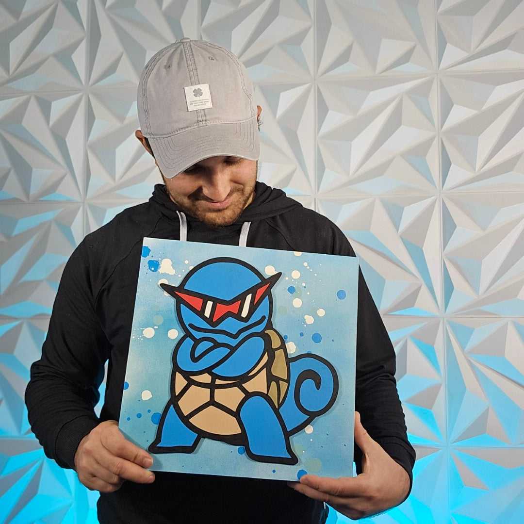 Aqua Turtle Poke Sign