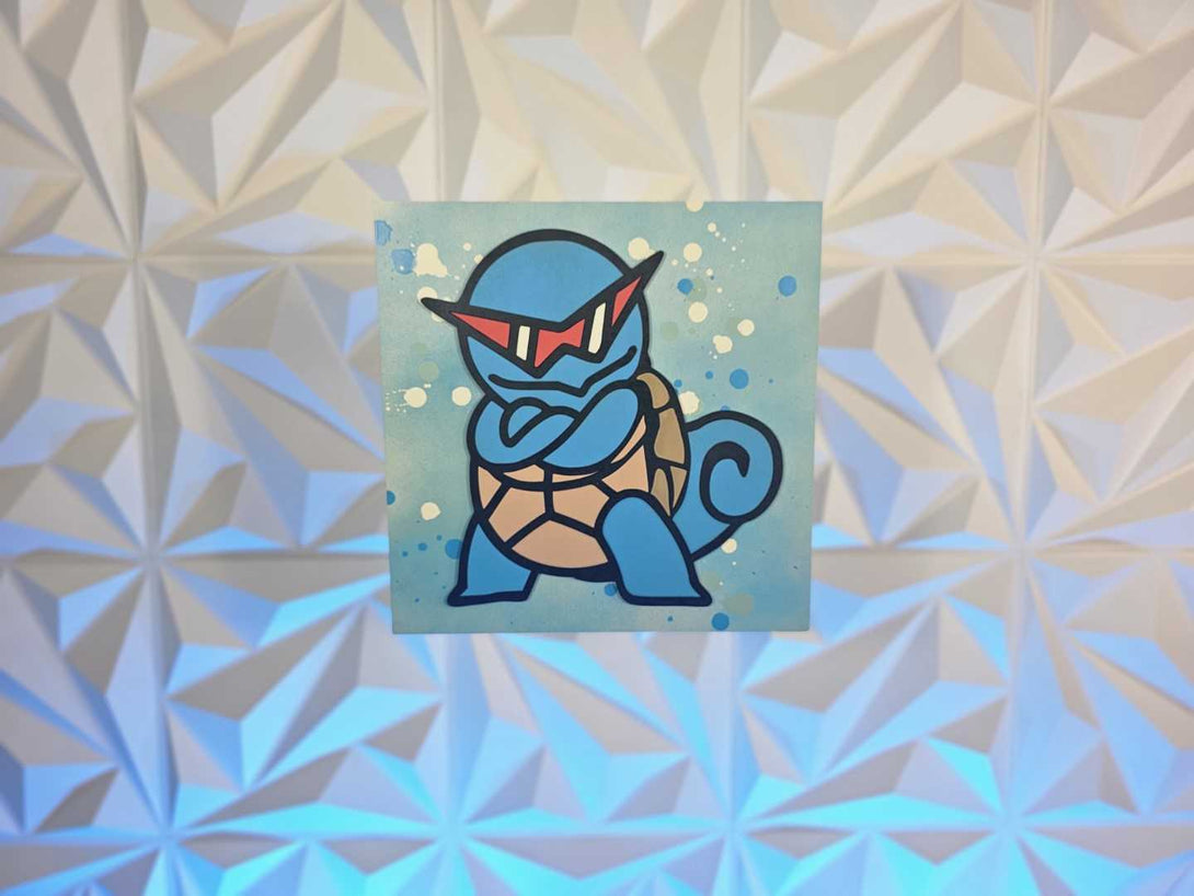 Aqua Turtle Poke Sign