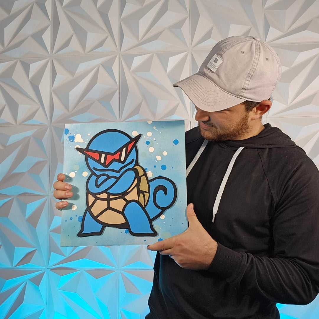 Aqua Turtle Poke Sign