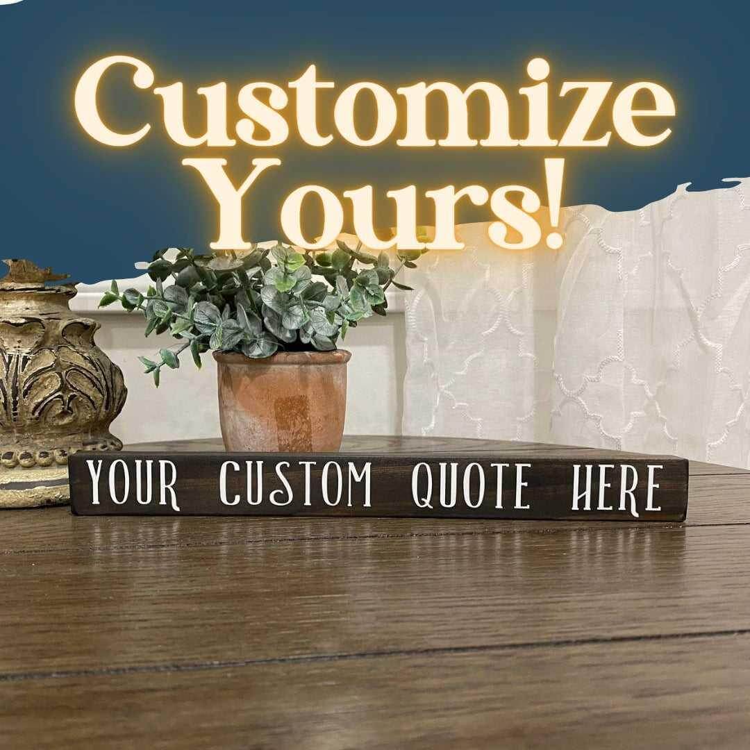 Customize Your Tabletop Wood Sign Here! | SignVibez Customize Tool