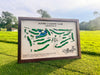 Golf Course Layout Custom Wood Sign