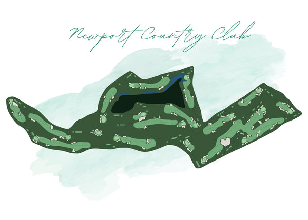 Newport CC Course Art Print