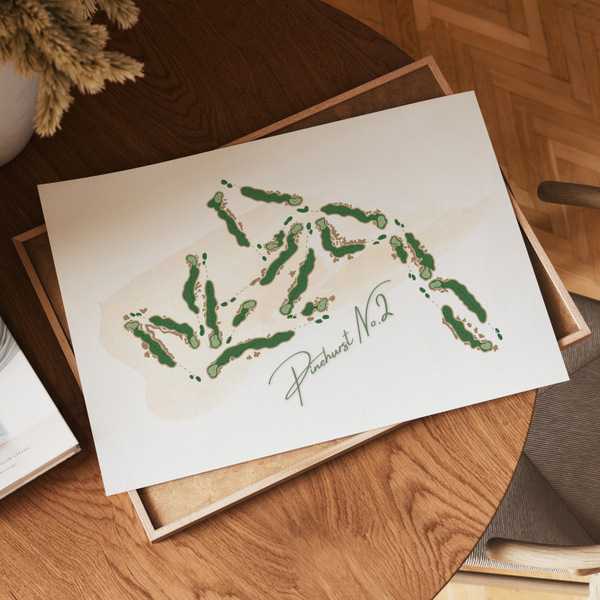 Pinehurst 2 Course Art Print
