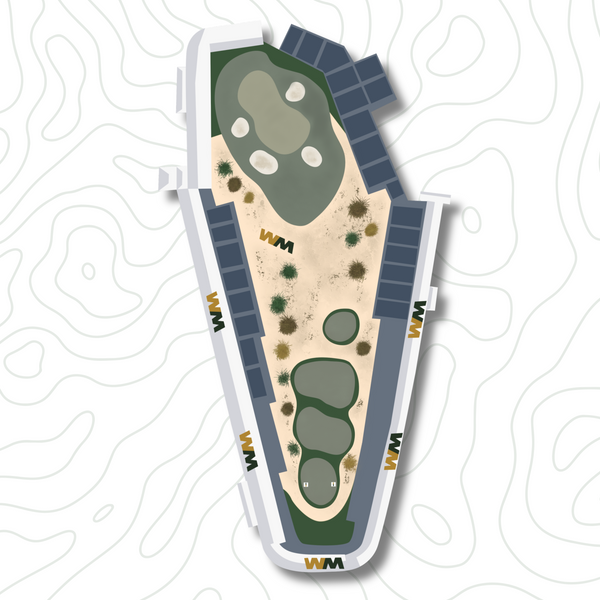 Scottsdale Hole 16 Golf Sticker