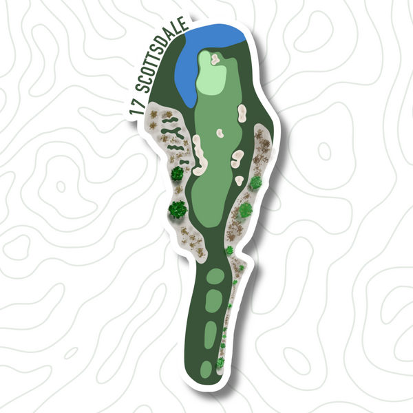 Scottsdale Hole 17 Golf Sticker