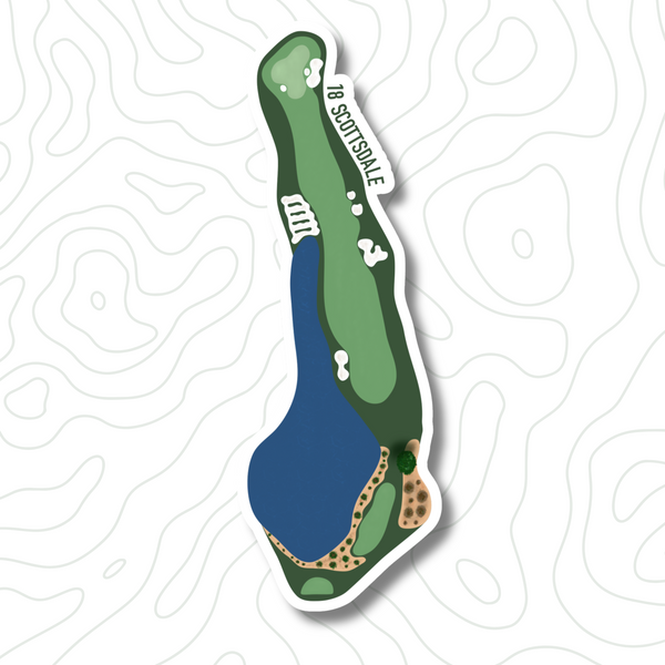 Scottsdale Hole 18 Golf Sticker