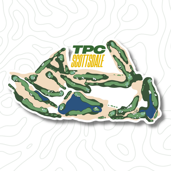 Scottsdale Course Layout Sticker