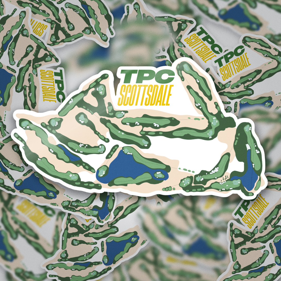 Pst Course Sticker Custom Golf Course Stickers | Custom Golf Artwork - FREE SHIPPING