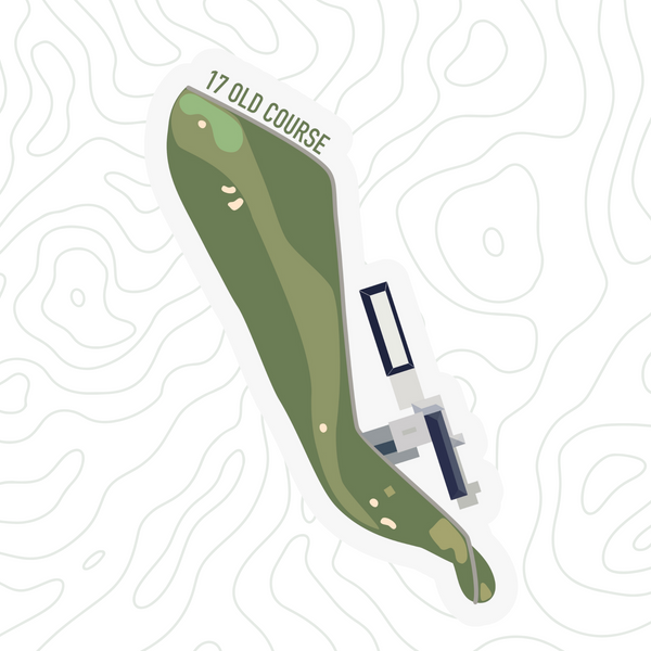 Old Course 17 Sticker