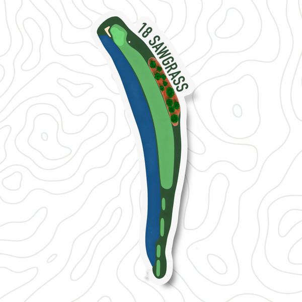 Sawgrass 18 Sticker