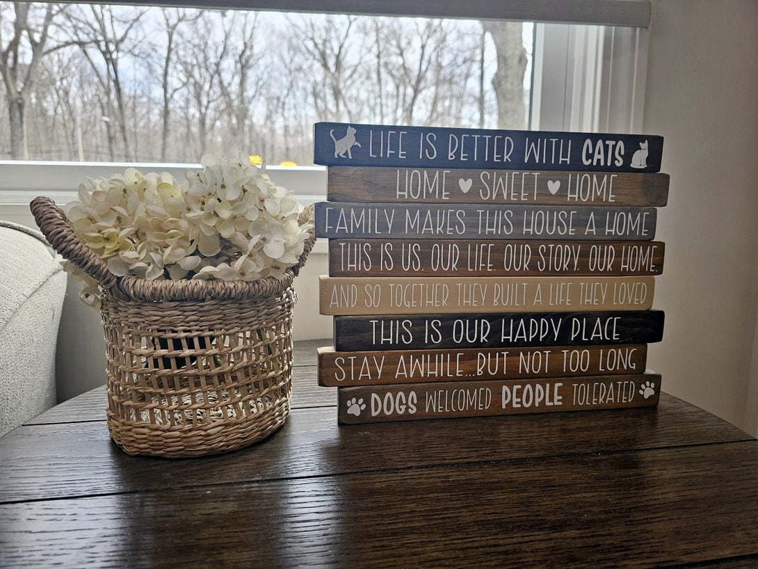 Custom Small Quotes Tabletop Shelf Sitter Sign