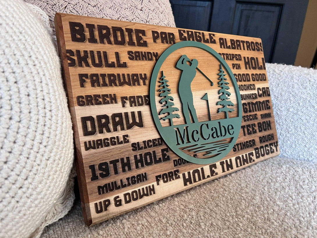 Golf Lingo Laser Engraved Sign golf-lingo-laser-engraved-sign
