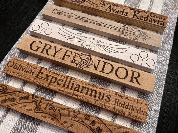 Harry Potter movie quotes custom laser engraved sign