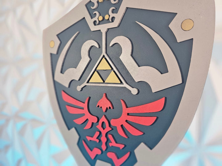 Legend of Zelda Link Hylian Shield Geek Room Decor Sign