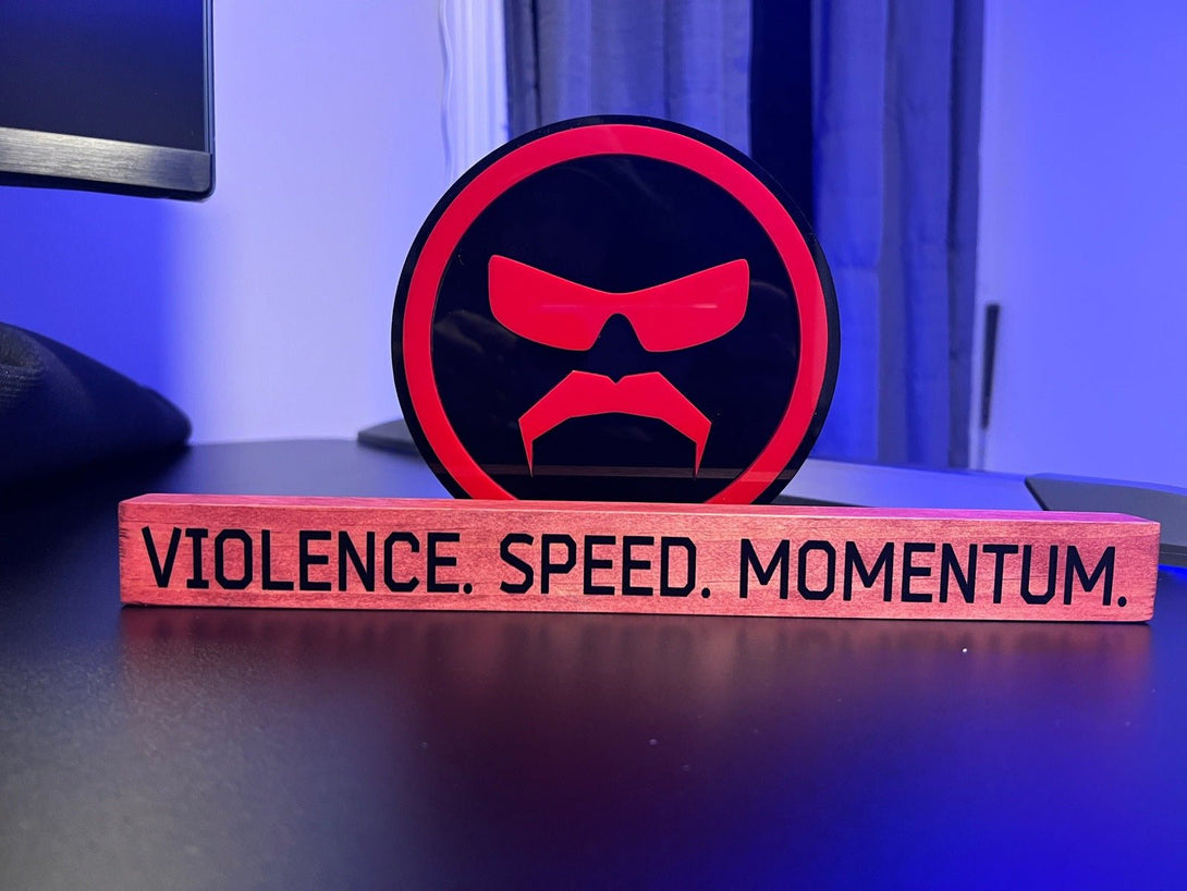 VSM Dr Disrespect Small Red Table Gaming Sign